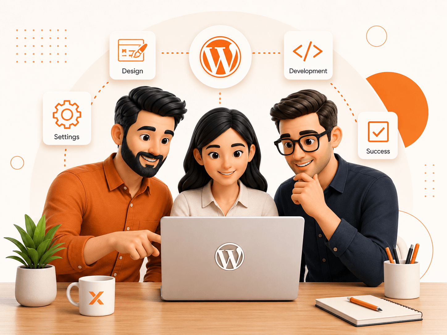 WP Website Solutions team voor hosting design en ontwikkeling