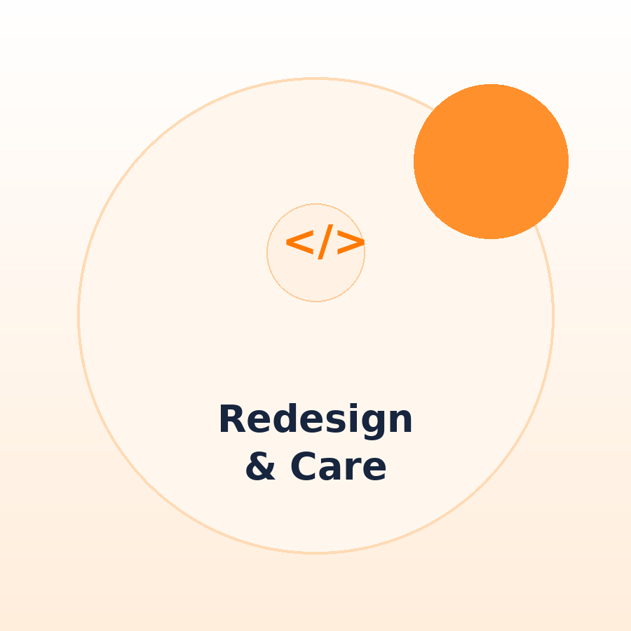WP Website Solutions website redesign en care